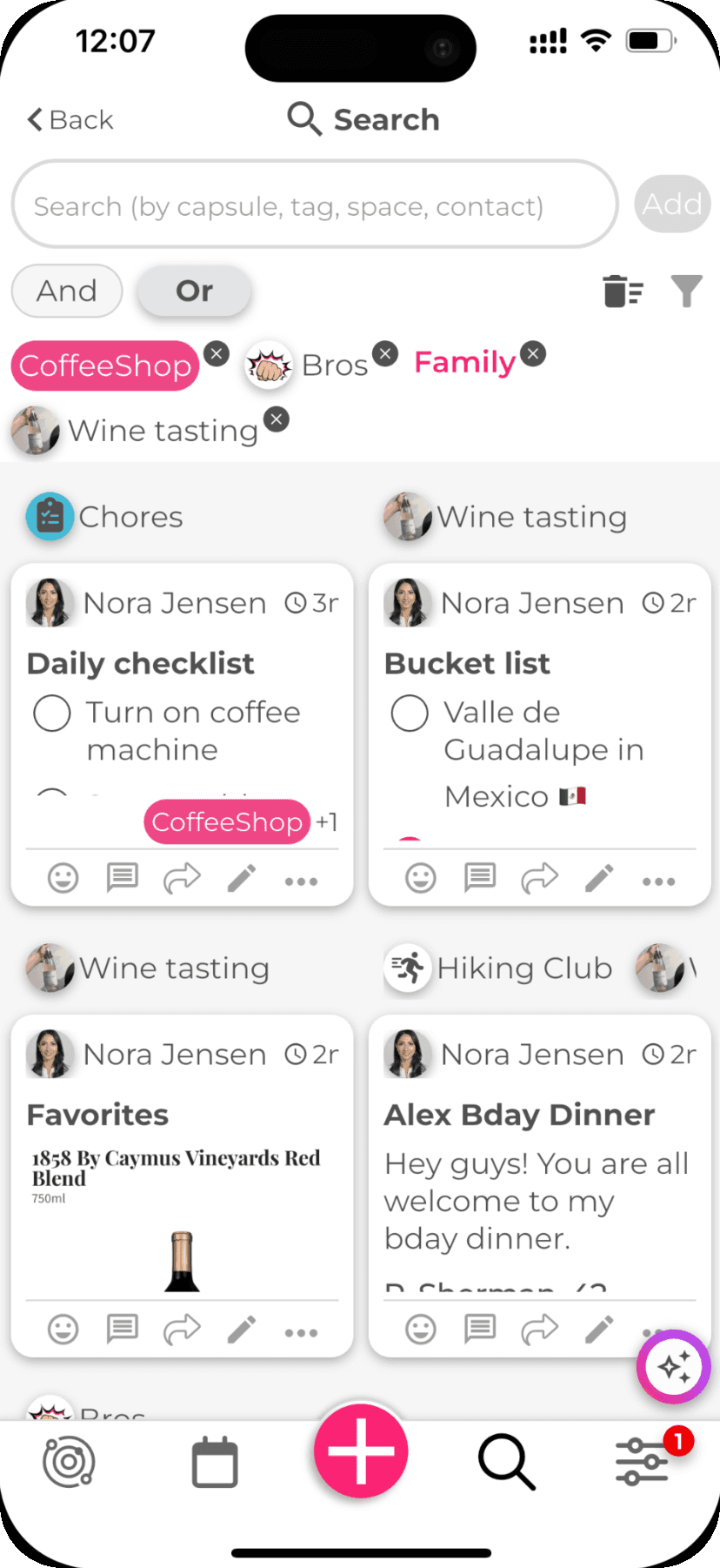 Advanced search filters